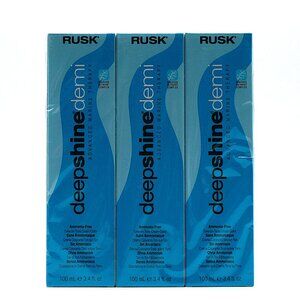 RUSK Deepshine Demi Hair Color 6.8CH Dark Chocolate Blonde 100ml 3-Pack NEW